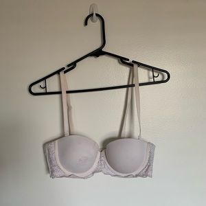 White strapless bra
